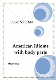 English Worksheet:  Idioms with body parts  