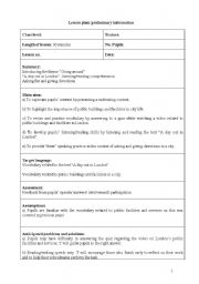 English Worksheet: Teaching the directions (detailed lesson plan of 8 sheets)