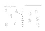 English worksheet: Numbers