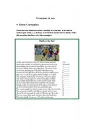 English Worksheet: Grammar in use