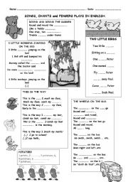 English Worksheet: SONGS