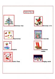 English Worksheet: Christmas tree