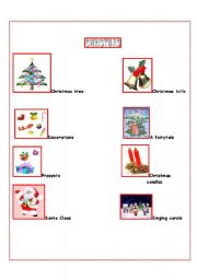 English worksheet: Christmas tree