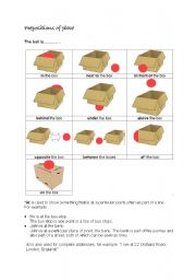 English Worksheet: Prepositions of place