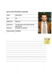 English worksheet: writing