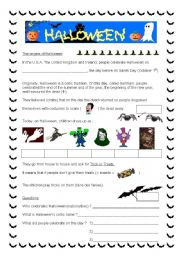 English Worksheet: the origins of Halloween