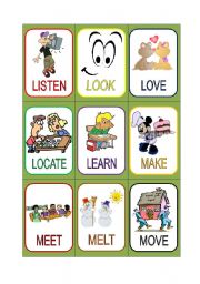 VERB CARDS 14