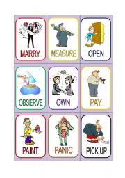 VERB CARDS 15