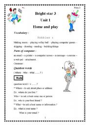 English Worksheet: A Great resource of exercises for Bright Star 3