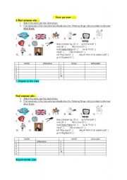English Worksheet: find someone who..contrast present perfect simple and simple past