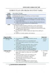 English worksheet: Problem Solving Task (Fun with Media)