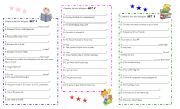 English Worksheet: QUESTION   MAKING