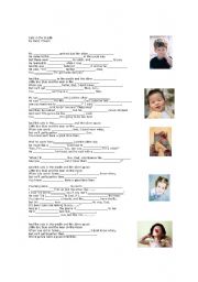 English Worksheet: cats in the cradle - conversation 