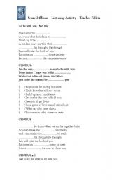 English worksheet: To be with you - Mr. Big