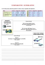 English Worksheet: Comparative - Superlative