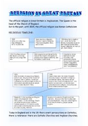 English Worksheet: Religion in Great Britain