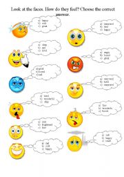 English Worksheet: feelings