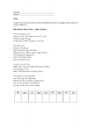 English worksheet: Slow Motion Bossa Nova - Celso Fonseca (Song)