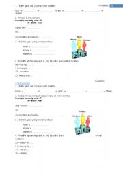 English worksheet: short test on cardinal and ordinal numbers