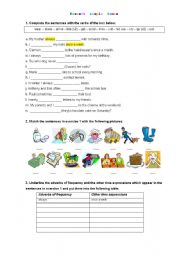 English Worksheet: present simple tense