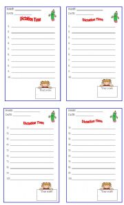 English Worksheet: DICTATION SHEET