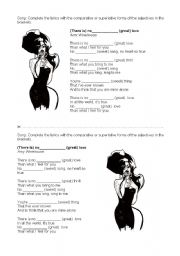 English Worksheet: Song: (There is) no greater love - Amy Winehouse