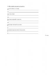 English worksheet: Test present simple part 2