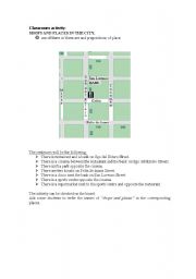 English Worksheet: Activity: shops and places in the city