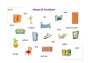 English Worksheet: House & furniture