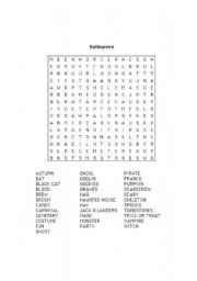 Halloween Wordsearch