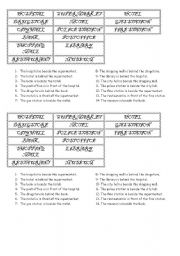 English worksheet: Prepositions of Place