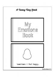 English Worksheet: My emotions book