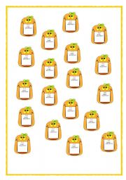 English Worksheet: STICKERS- HAPPY HALLOWEEN