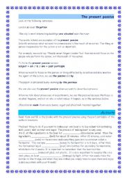 English Worksheet: The Present Passive