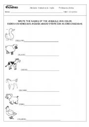 English Worksheet: FARM ANIMALS