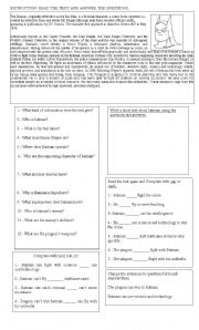 English Worksheet: abilities and inabilities