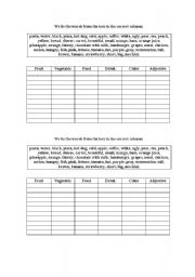 English worksheet: Mixed Vocabulary