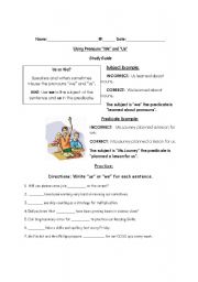 English worksheet: Pronouns 