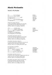 English Worksheet: Alanis Morissette - Word Formation