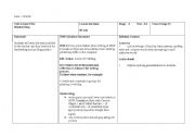 English Worksheet: Handwriting lesson Plan
