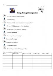 English Worksheet: airport dialogue