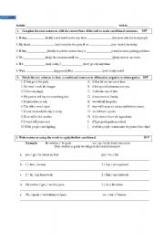 English Worksheet: First Conditional Quiz