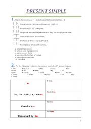 English worksheet: present simple