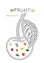 English Worksheet: Fruit