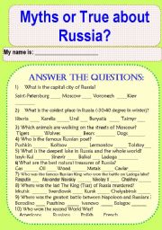 Do You Know Russia? Myths and True about Russia.