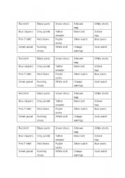 English Worksheet: Battleship clothes