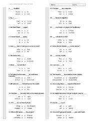 English Worksheet: Placement test