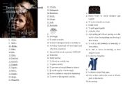 English Worksheet: Twilight Breaking Dawn by Stephany Mayer exercise to listening task 
