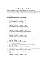 English worksheet: r5eading activity