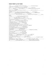 English Worksheet: PRESENT PERFECT and PAST SIMPLE - Printer friendly